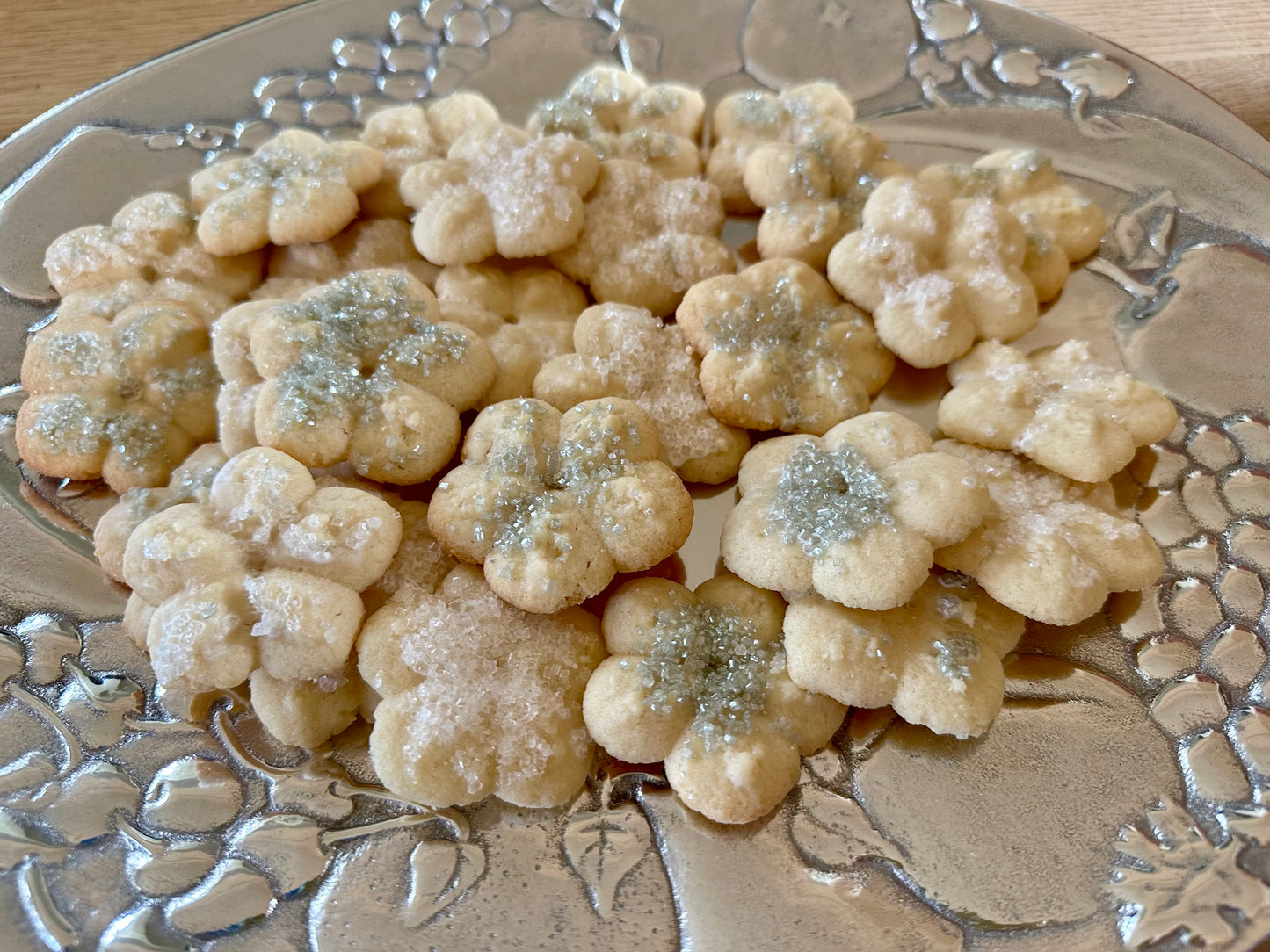 Butter Sprinkle Cookies 40 small flower cookies | Contact us to arrange pick up. Please allow at least 2 business days for order processing.