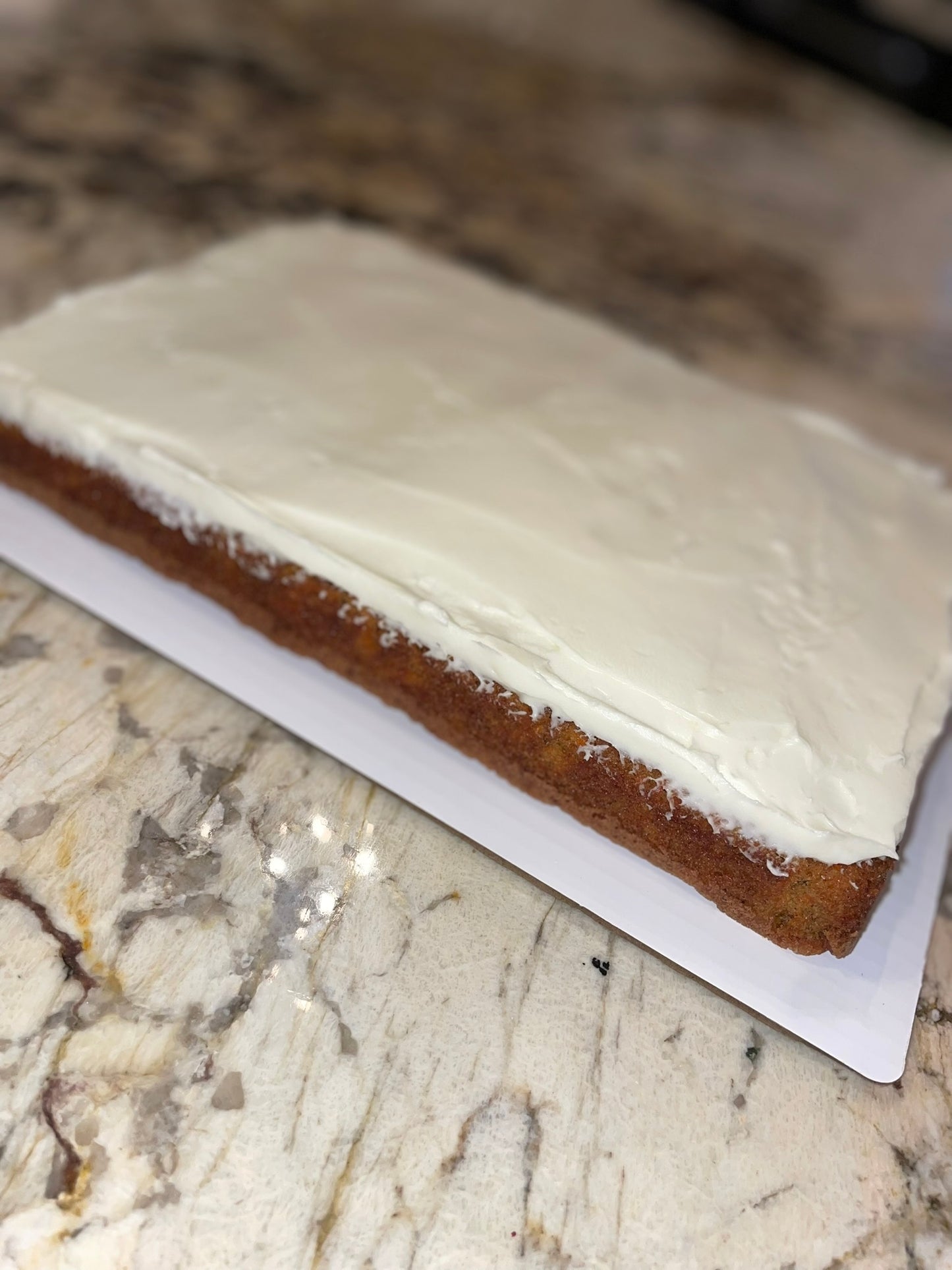 No Frills Carrot Cake Squares | View full details here.