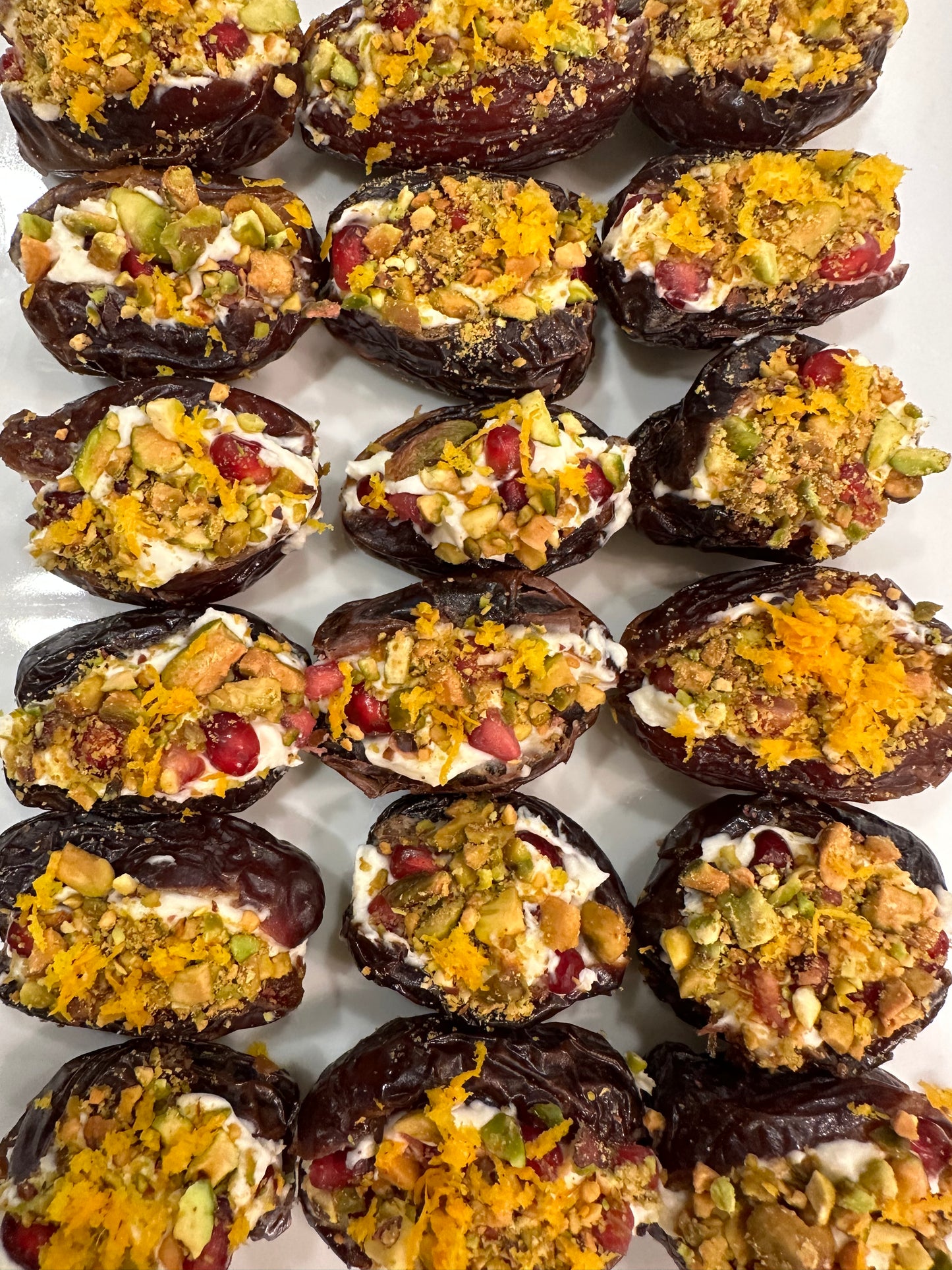 Citrusy Mascarpone Dates (24 pieces)| Contact us to arrange pick up. Please allow at least 2 business days for order processing.