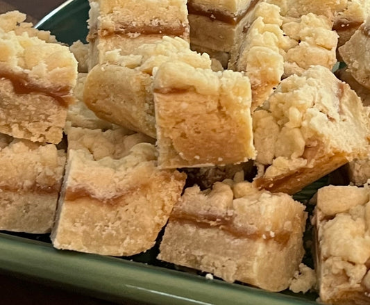 Salted Caramel Butter Bars (2 dozen) | Order by Wednesday 5/1, Pick Up on Friday 5/3 3:30-5:30
