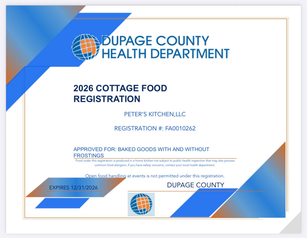 DuPage County Health Certificate