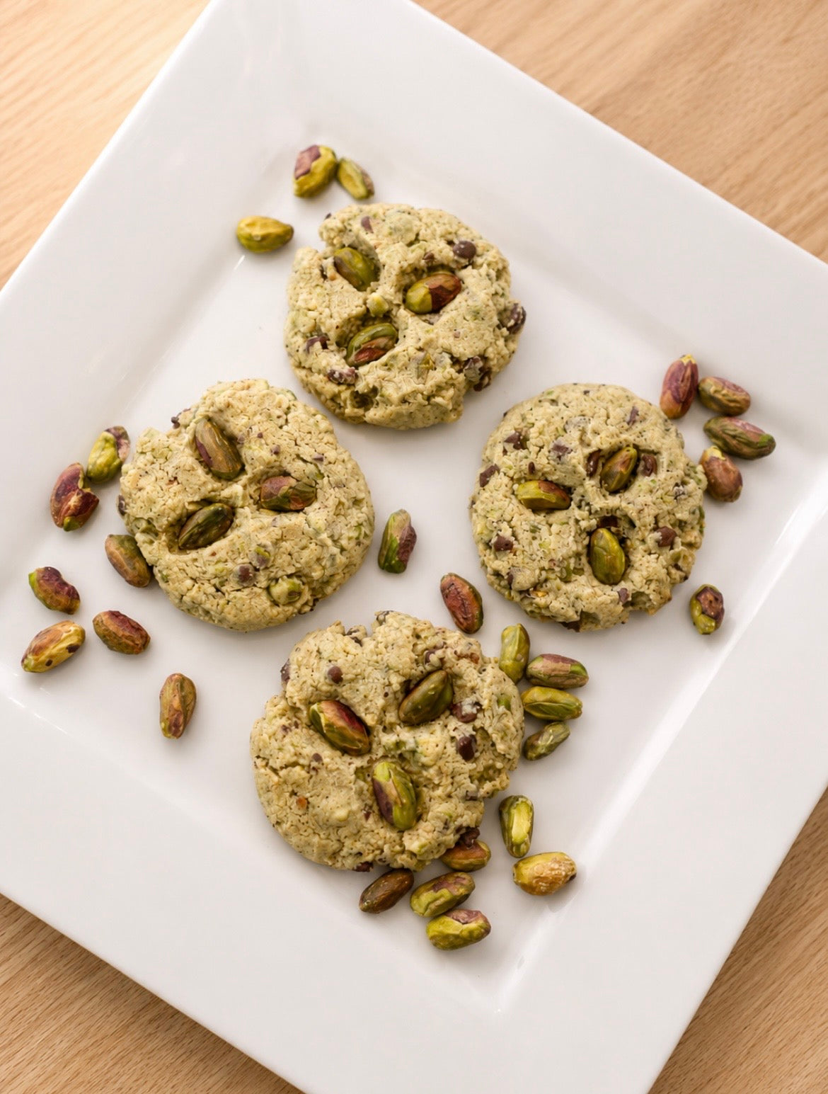 Healthy Pistachio Chocolate Chip Cookies *gluten/dairy conscious* (10 Cookies) | View details.